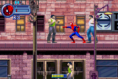 Spiderman Mysterio's Menace / X-2 Wolverines Revenge screenshot 4 for GameBoy Advance